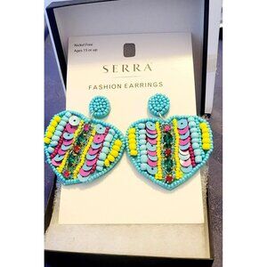 NEW - SERRA - Heart Dangle Earrings (SKU: 0185)